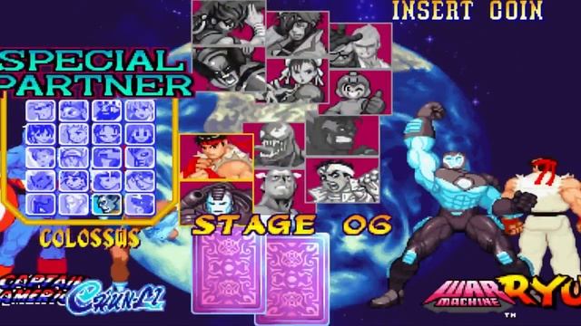 Marvel VS Capcom 1 - Captain America/Chun-Li - Expert Difficulty Playthrough смотреть онлайн