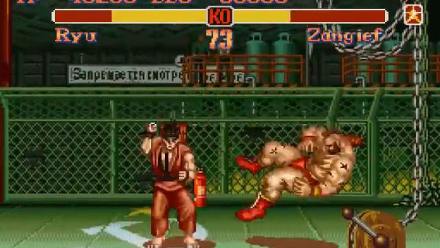 Super Street Fighter II The New Challengers Ryu VS Zangief You Lose смотреть онлайн