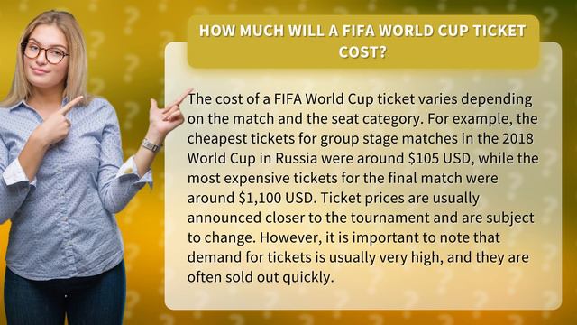 How much will a FIFA World Cup ticket cost? смотреть онлайн