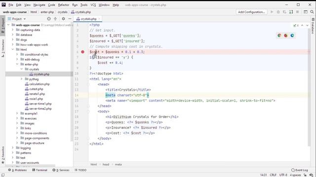 Walkthrough of simple PHP exercise смотреть онлайн