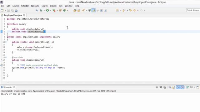 Java 8 New Features Default Method смотреть онлайн