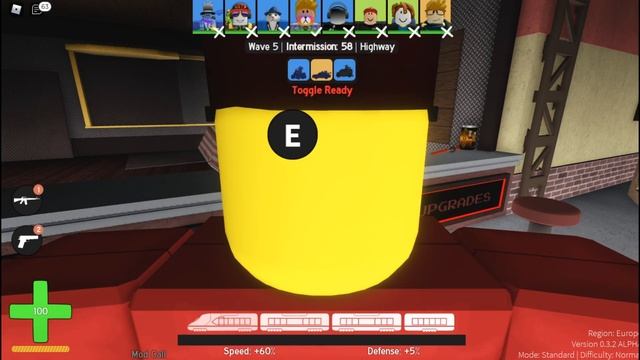 Отстрел диких мотоциклистов - Defend The Train ALPHA (Roblox) смотреть онлайн
