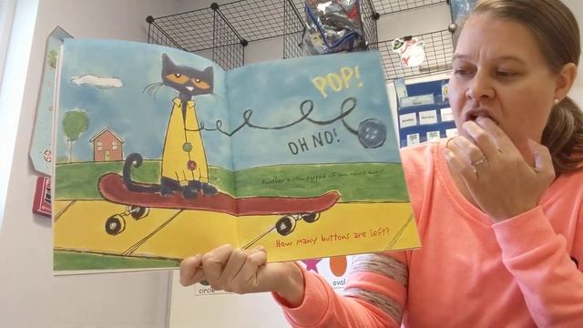"Pete the Cat and His Four Groovy Buttons" read by Miss Greta смотреть онлайн