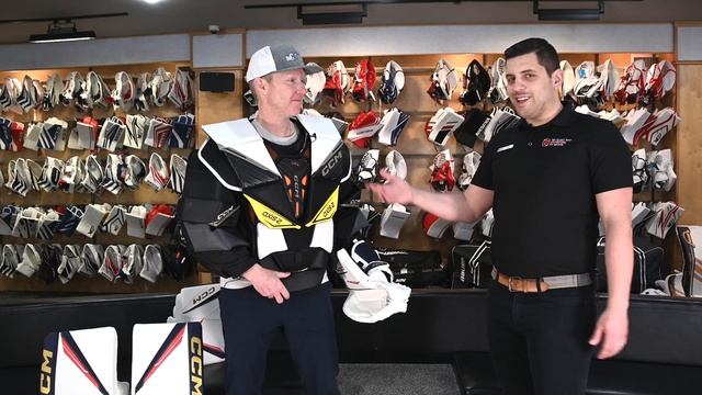 CCM Axis 2 Chest Protector with Woody and Cam at The Hockey Shop смотреть онлайн