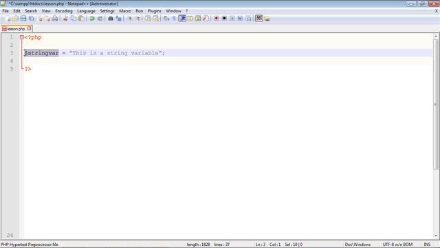 PHP Tutorial for Beginners - 04 - Variables смотреть онлайн