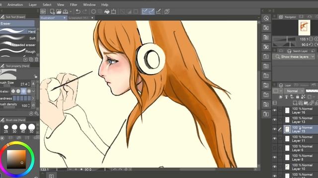 LEARNING TO DRAW AGAIN [relaxing] | Studio Ghibli Portrait + Gaomon Drawing tablet PD1161 review смотреть онлайн