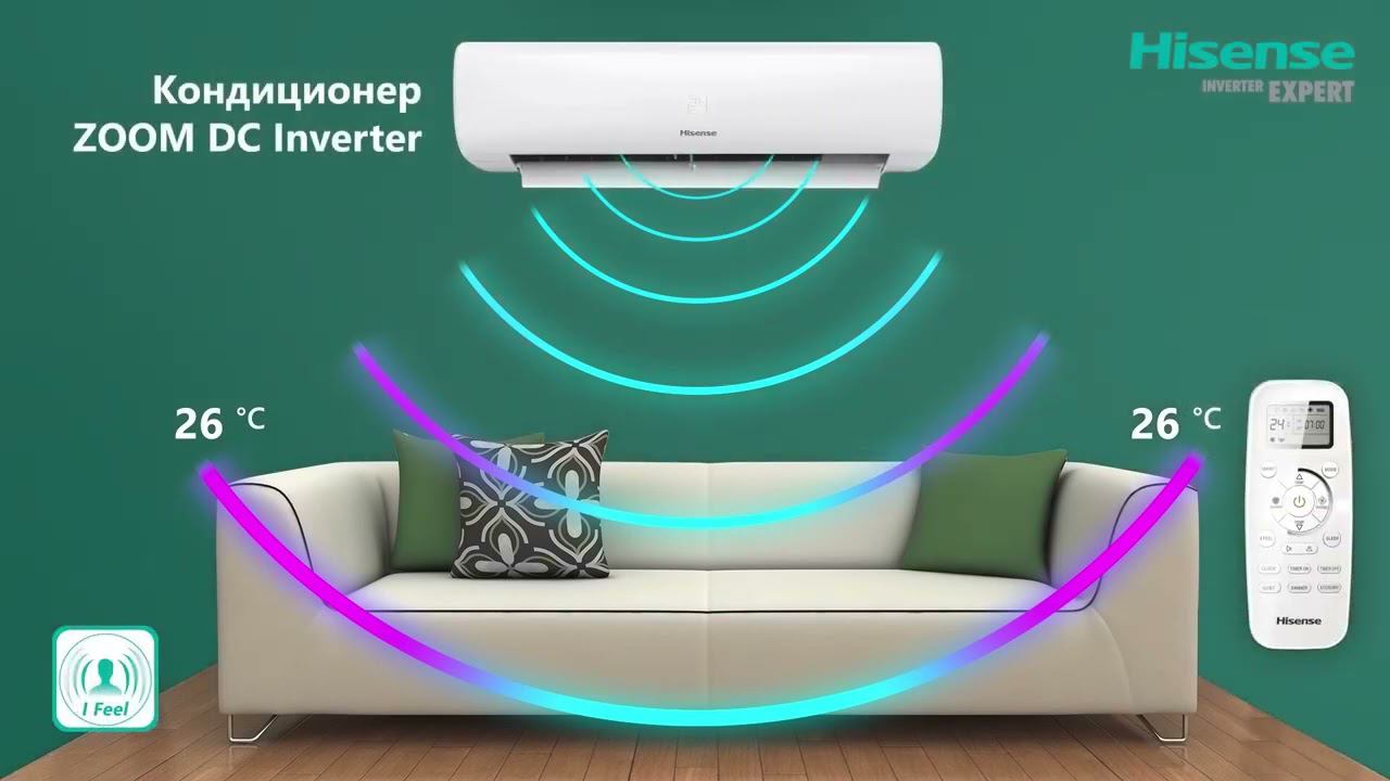 Инверторные кондиционеры HISENSE ZOOM DC Inverter - КиТ системы смотреть онлайн