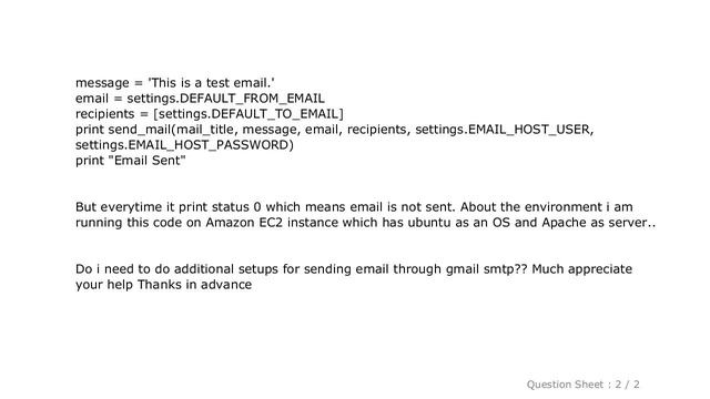Django : Python Django Gmail SMTP setup смотреть онлайн