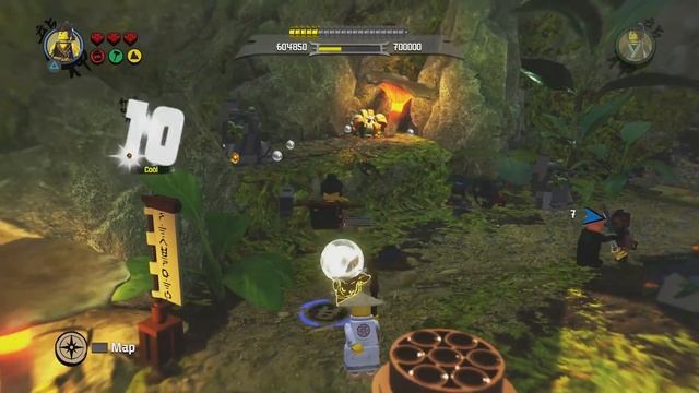 LEGO Ninjago Movie: The Videogame - Walkthrough Part 4 - Sensei Wu (The Uncrossable Jungle) смотреть онлайн