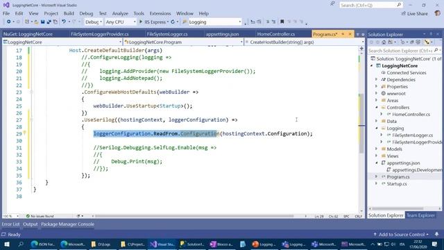 Logging con .NET Core смотреть онлайн