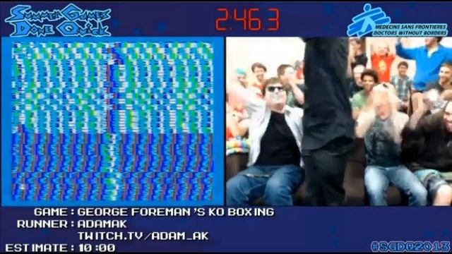 SGDQ2013 George Foreman's KO Boxing freeze glitch смотреть онлайн