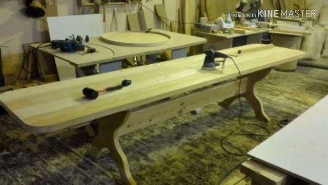 Стол и лавки из лиственницы смотреть онлайн