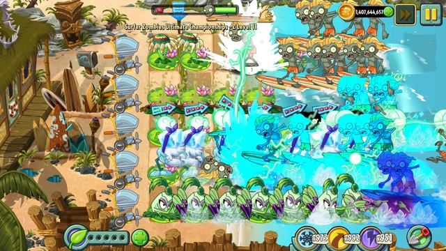 The Surfer Zombie Tournament Round THE CHAMPIONSHIP FINALS - Plants vs Zombies 2 Epic Tournament смотреть онлайн