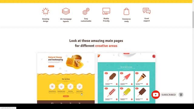 SweetMielo - Honey Production and Sweets Delicious WordPress Theme смотреть онлайн