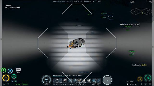 Space Engineers 2022-02-09 MEX Mining ship - Prometheus Server смотреть онлайн