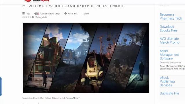 How to Run Fallout 4 Game in Full-Screen? смотреть онлайн