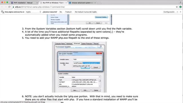 6 Añadir PHP al PATH windows смотреть онлайн
