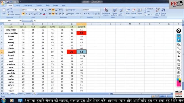 format painter | excel in hindi | format painter kya hota | format painter hindi me | excel part-6 смотреть онлайн