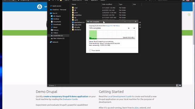 How to download and install Drupal 9 on Windows 10 with XAMPP смотреть онлайн