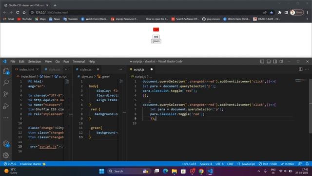 JavaScript?How To Change CSS Styling On HTML Tags Using "classList" Property смотреть онлайн