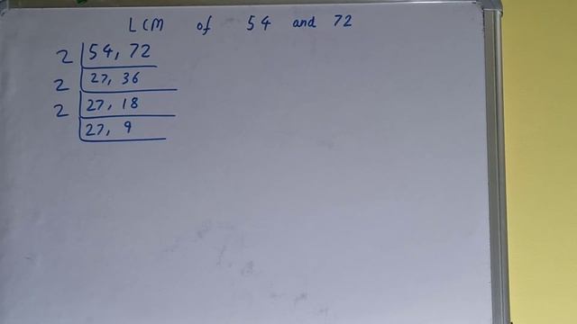 LCM of 54 and 72 смотреть онлайн