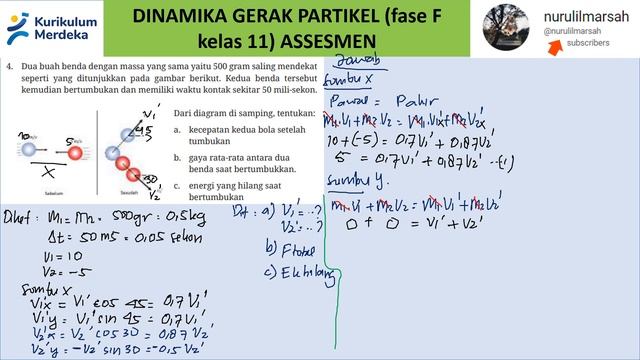 ASSESMEN DINAMIKA GERAK KEMENDIKBUD kls 11 K MERDEKA #fisika #kumer смотреть онлайн