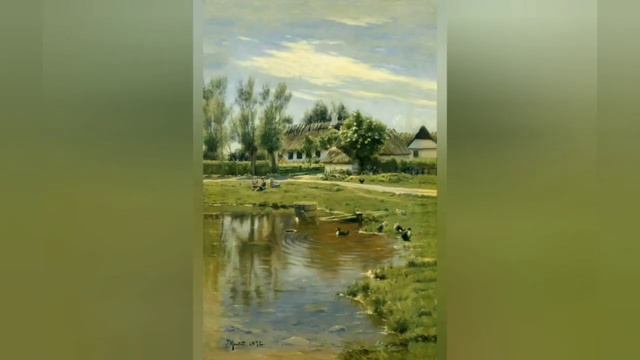Потрясающий художник масляной живописи Петер Мёрк Мёнстед (Peder Mork Monsted), масло, пейзажи смотреть онлайн