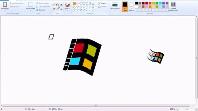 Windows logo speedpaint on ms paint смотреть онлайн