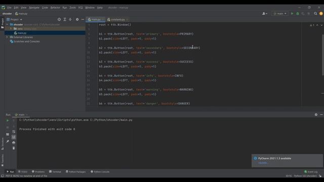 СОВРЕМЕННЫЙ GUI PYTHON TTKBootstap. Стилизуем Tkinter. смотреть онлайн