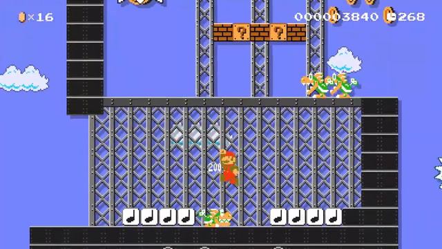 AIRSHIP STRONGHOLD KOOPALINGS BOSS FIGHT, BATTLE & MUSIC THEMED STAGES [SUPER MARIO MAKER 2] смотреть онлайн