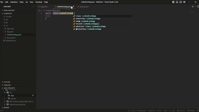 How to create a new class in the same project in java in VScode смотреть онлайн