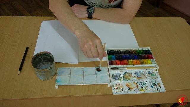ЗНАКОМСТВО С АКВАРЕЛЬЮ. ЧАСТЬ1 | ДЕЛАЙ КАК Я | СТУДИЯ ИЗОБРАЗИТЕЛЬНОГО ИСКУССТВА «АЛЬТАИР» смотреть онлайн