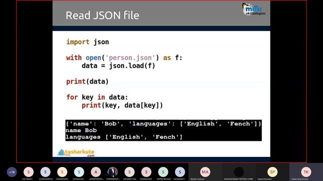 JSON File Operations using Python смотреть онлайн