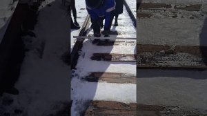 Промеры ЖД пути шаблоном ,,ЦУП,,