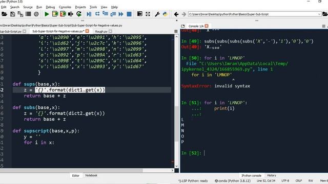 Python 3 Basics # 16.2 | How to print Subscript and Superscript with Python смотреть онлайн