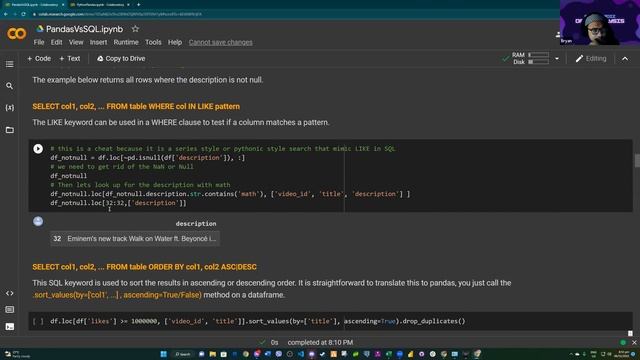 Python Pandas vs SQL смотреть онлайн