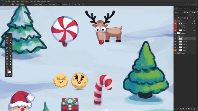 So Santa - Геймдизайн мобильной игры на Android смотреть онлайн