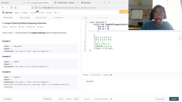 3. Longest Substring Without Repeating Characters -- by Aravind смотреть онлайн