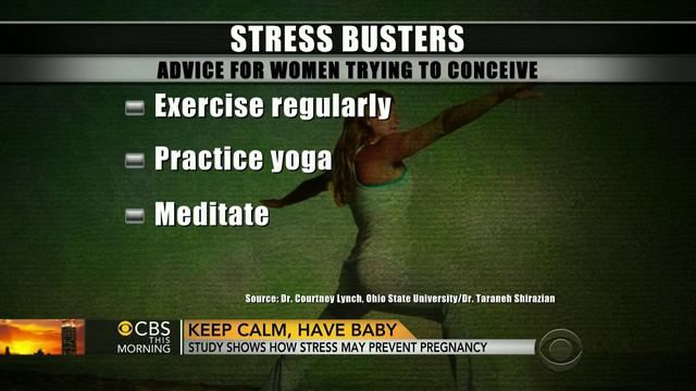 Stress may prevent pregnancy, study shows смотреть онлайн