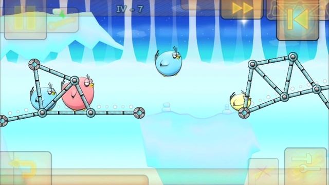 Fat Birds Build a Bridge - All levels - Stage #4 - 3 Stars Walkthrough смотреть онлайн