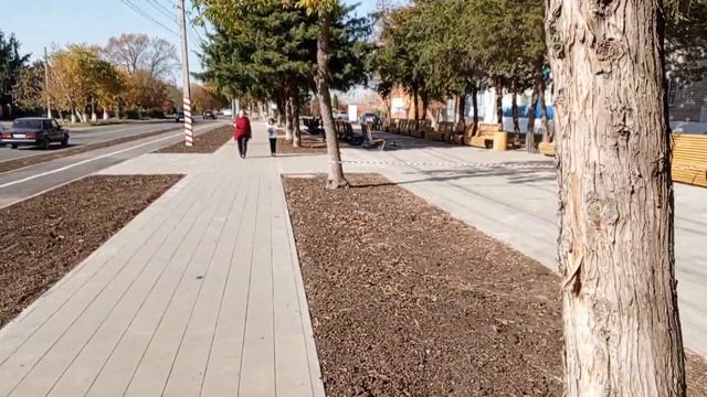 Белореченск, район ЦРБ - прогулка по городу 22.10.2023 смотреть онлайн