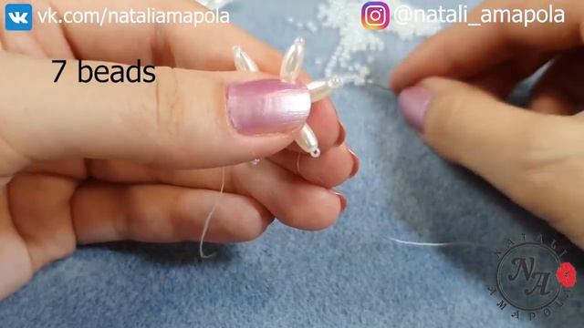 Bead Necklace/Pearl Necklace/Diy Necklace/Necklace With Flowers/Колье из бусин бисера/Часть 1