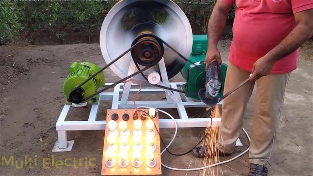 12kw Free Energy Generator 230v With Alternator & 3 HP Electric Motor Free Electricity Generator смотреть онлайн