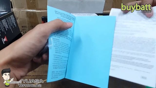 Unbox YB16AL-A2 12V16Ah YUASA Ducati Yamaha แบต BIGBIKE