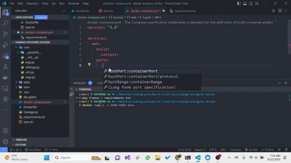 Django and PostgreSQL using Docker