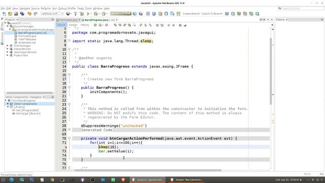 Curso de Java Netbeans Completo☕ [11.- Barra de progreso (JProgressBar) ] смотреть онлайн