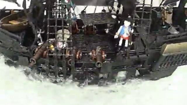Custom Playmobil Black Pearl 3286 Pirate Ship FLOAT TEST смотреть онлайн