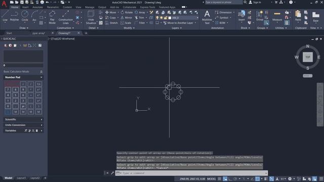 How to use Array Command in AutoCad Mechanical 2021? #autocad #nx #creo #mechanicalengineering смотреть онлайн