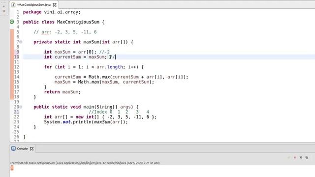 #4: Max Contiguous Sum Solution Explained - Java [WeTechie] смотреть онлайн