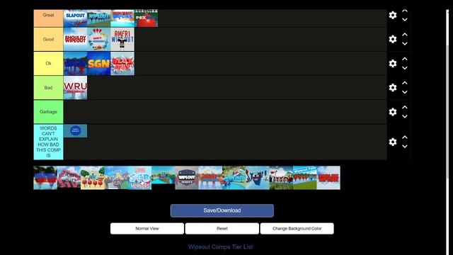 Wipeout ROBLOX comp tier maker смотреть онлайн